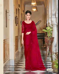 Cocktail Indian Sequin & Thread Designer Blouse Fancy Sari Woman Saree