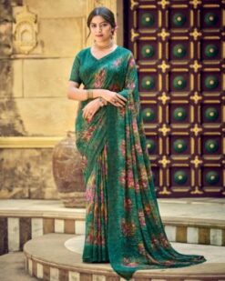 Casual Wear Saree With Printed Work Lightweight Saree