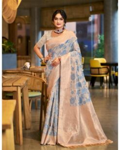 Festival Wear Saree with Weaving Work