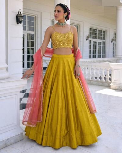 FB365 Designer Fancy Lehenga Set with Soft Net Dupatta