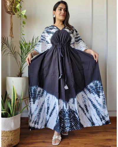 Summer Special Kaftan Cotton With Printed Work
