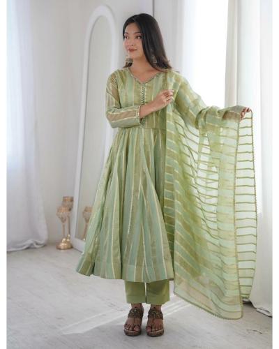 Festival Collection Anarkali Suit Viscose With Mirror Work Anarkali Suit