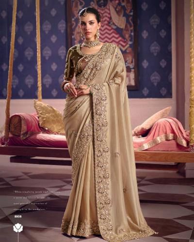 Wedding Special Premium Tissue Bridal Saree