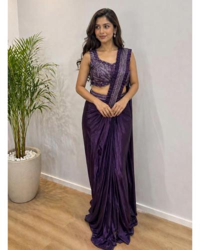 Ready to Wear Saree Fancy With Indo Western Style