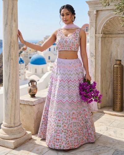 Wedding Wear Satin Silk Lehenga With Sequence Work Lehenga Choli
