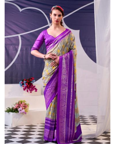 Festival Wear Saree Fancy With Printed Work