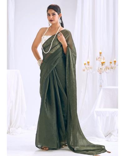 Festival Wear Silk With Embroidery Work Saree