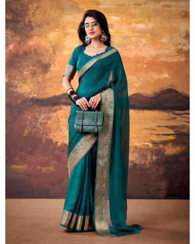 This Pure Fabric Drapes Elegantly Festival Saree